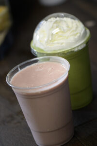 Berry Blast and Green Machine Protein Smoothies